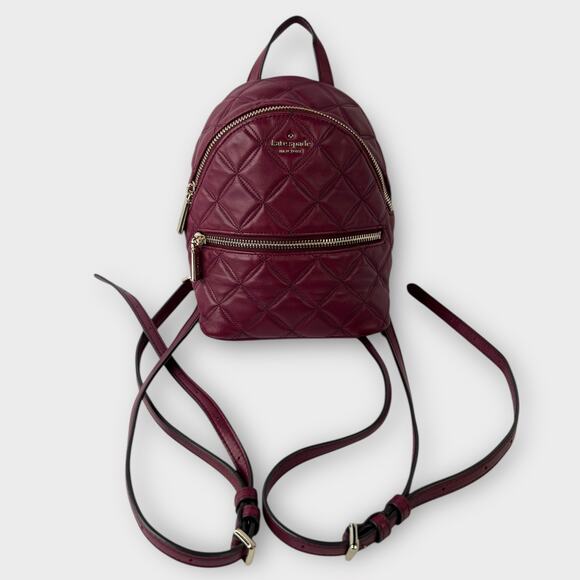 Kate Spade New York Natalia Mini Convertible Backpack in Cherrywood main image 10